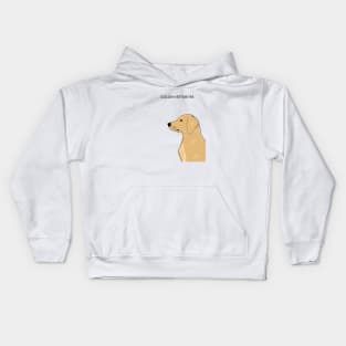 Golden Retriever -Portrait Kids Hoodie